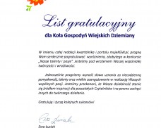 Wyróżnienie dla KGW Dziemiany