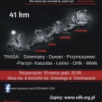 Plakat zachęcającydo wzięcia udziału w drodze krzyżowej