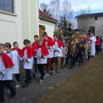 Niedziela Palmowa- procesja wokół Kościoła