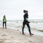 V Plażowe Mistrzostwa Nordic Walking w Łebie - zawodniczka Marta