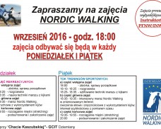 Zapraszamy na zajęcia Nordic Walking