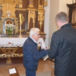 Pożegnanie dotychczasowego organisty- pana Leona Sprawki