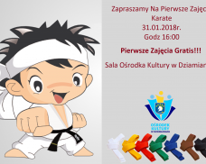 Zapraszamy na zajęcia karate