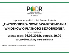 Szkolenie dla rolników