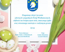 Życzenia Wielkanocne od Wójta Gminy Dziemiany oraz Przewodniczącego Rady Gminy