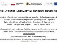 MOBILNY PUNKT INFORMACYJNY FUNDUSZY EUROPEJSKICH
