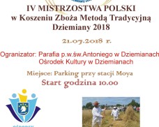 IV Mistrzostwa Polski w Koszeniu Zboża Metodą Tradycyjną