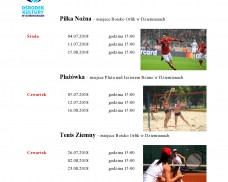 Letnie Turnieje Sportowe 2018 kategoria gimnazjum i VII kl. dziewczęta i chłopcy