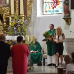 Podziękowanie księdzu Maciejowi Szczodrowskiemu za 5- letnią posługę kapłańską