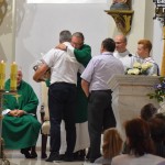 Podziękowanie księdzu Maciejowi Szczodrowskiemu za 5- letnią posługę kapłańską