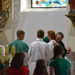 Podziękowanie księdzu Maciejowi Szczodrowskiemu za 5- letnią posługę kapłańską