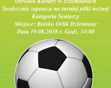 Ośrodek Kultury zaprasza na Turniej Piłki Nożnej