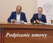 Podpisanie umowy z Wojewodą Pomorskim