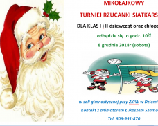 Mikołajkowy Turniej Rzucanki Siatkarskiej