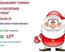 Mikołajkowy Turniej Mini – Siatkówki “Jedynek” dla klas III
