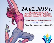 OŚRODEK KULTURY W DZIEMIANACH SERDECZNIE ZAPRASZA NA KOLEJNE ZAJĘCIA TANECZNE