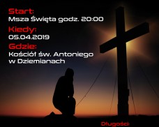 Sztab EDK Dziemiany zaprasza na czwartą edycję  Ekstremalnej Drogi Krzyżowej