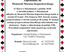 Zapraszamy na Memoriał Mariana Kujaschewskiego