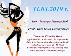 OŚRODEK KULTURY W DZIEMIANACH SERDECZNIE ZAPRASZA NA KOLEJNE ZAJĘCIA TANECZNE