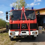 Poświęcenie nowszego samochodu strażackiego