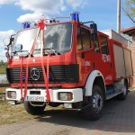 Poświęcenie nowszego samochodu strażackiego