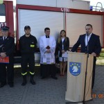 Poświęcenie nowszego samochodu strażackiego