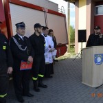 Poświęcenie nowszego samochodu strażackiego