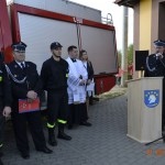 Poświęcenie nowszego samochodu strażackiego