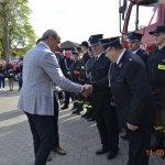 Poświęcenie nowszego samochodu strażackiego