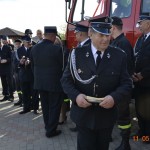 Poświęcenie nowszego samochodu strażackiego