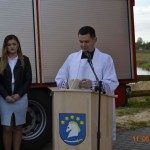 Poświęcenie nowszego samochodu strażackiego