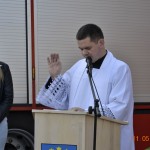 Poświęcenie nowszego samochodu strażackiego