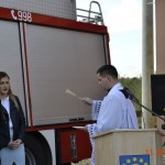 Poświęcenie nowszego samochodu strażackiego