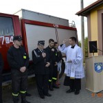 Poświęcenie nowszego samochodu strażackiego