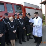 Poświęcenie nowszego samochodu strażackiego