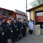Poświęcenie nowszego samochodu strażackiego