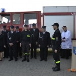 Poświęcenie nowszego samochodu strażackiego