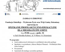SPOTKANIE PROFILAKTYCZNO-EDUKACYJNE DLA MIESZKAŃCÓW GMINY