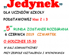 GMINNA LIGA MINI SIATKÓWKI „JEDYNEK” DLA UCZNIÓW SZKOŁY PODSTAWOWEJ KLAS 2 I 3