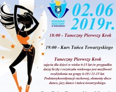 OŚRODEK KULTURY W DZIEMIANACH SERDECZNIE ZAPRASZA NA KOLEJNE ZAJĘCIA TANECZNE