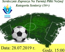 OŚRODEK KULTURY W DZIEMIANACH ZAPRASZA NA TURNIEJ PIŁKI NOŻNEJ