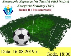 OŚRODEK KULTURY W DZIEMIANACH ZAPRASZA NA TURNIEJ PIŁKI NOŻNEJ