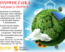Fotowoltaika twój prąd ze słońca -spotkanie informacyjne