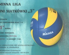 Gminna Liga Mini Siatkówki “3” Szkoły Podstawowej klas 7-8