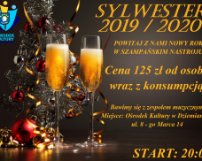 Ośrodek Kultury w Dziemianach serdecznie zaprasza na Zabawę Sylwestrową 2019