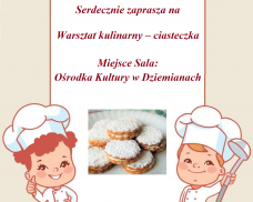 OŚRODEK KULTURY W DZIEMIANACH ZAPRASZA NA ZAJĘCIA Z CYKLU „MAŁY ARTYSTA”