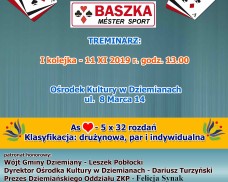 Ośrodek Kultury w Dziemianach zaprasza na I Edycję Dziemiańskiej Ligi Baśki