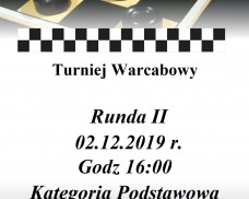 OŚRODEK KULTURY W DZIEMIANACH ZAPRASZA NA TURNIEJ WARCABOWY KAT. PODSTAWOWA RUNDA II