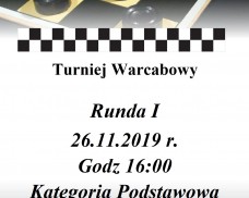 OŚRODEK KULTURY W DZIEMIANACH ZAPRASZA NA TURNIEJ WARCABOWY KAT. PODSTAWOWA RUNDA I