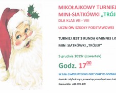 Mikołajkowy Turniej Mini – Siatkówki “Trójek” kat. VII-VIII